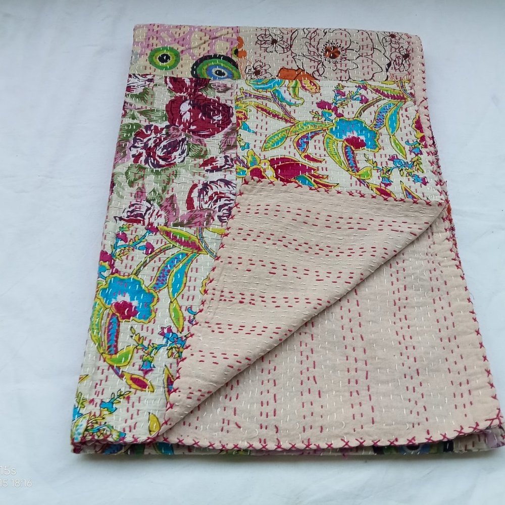 Kantha quilt - Picture 1 of 4